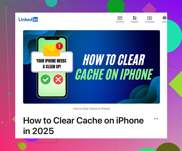 Need help clearing cookies and cache on iPhone?