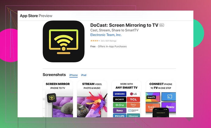 How do I cast videos from my iPhone to my TV?