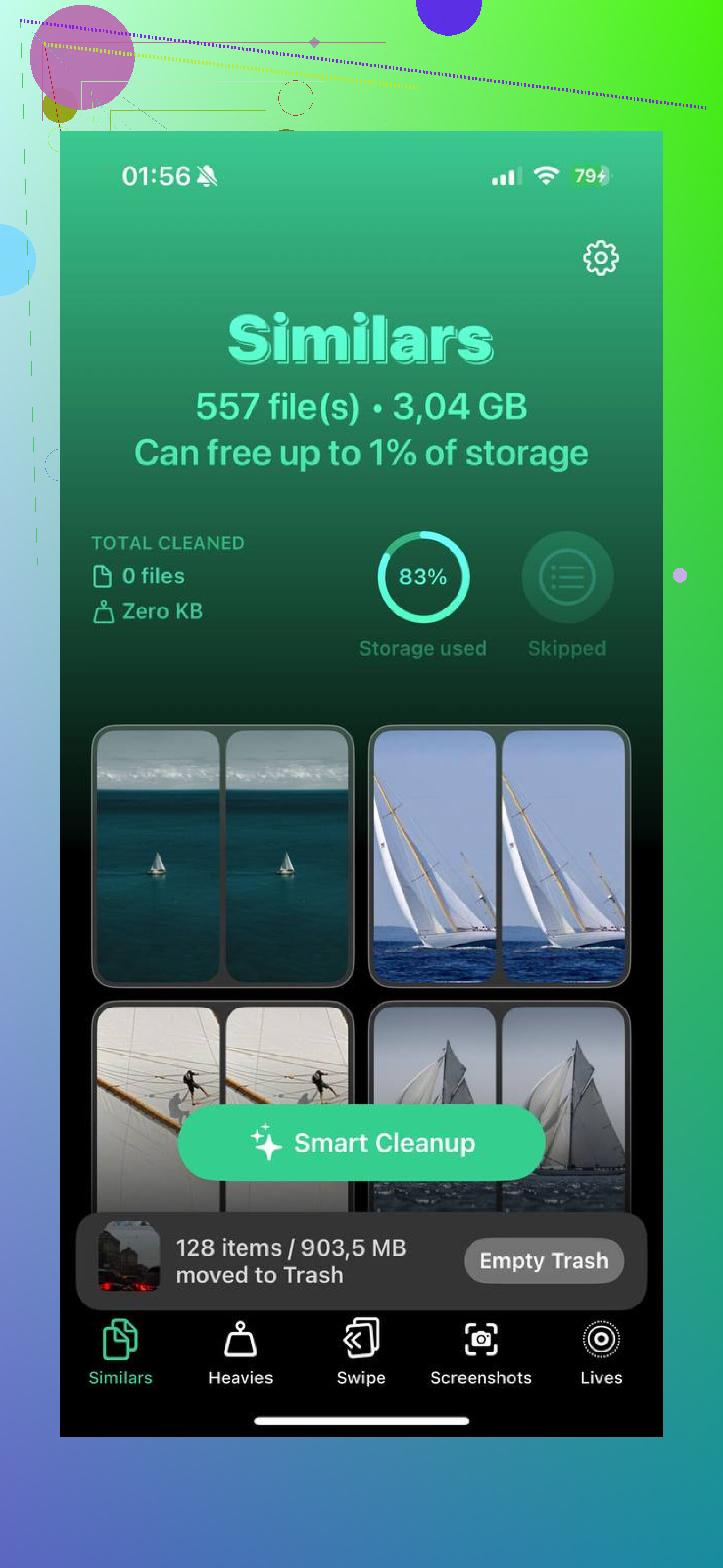 Hoe vind en verwijder ik gedownloade media die 20 GB op de iPhone inneemt?