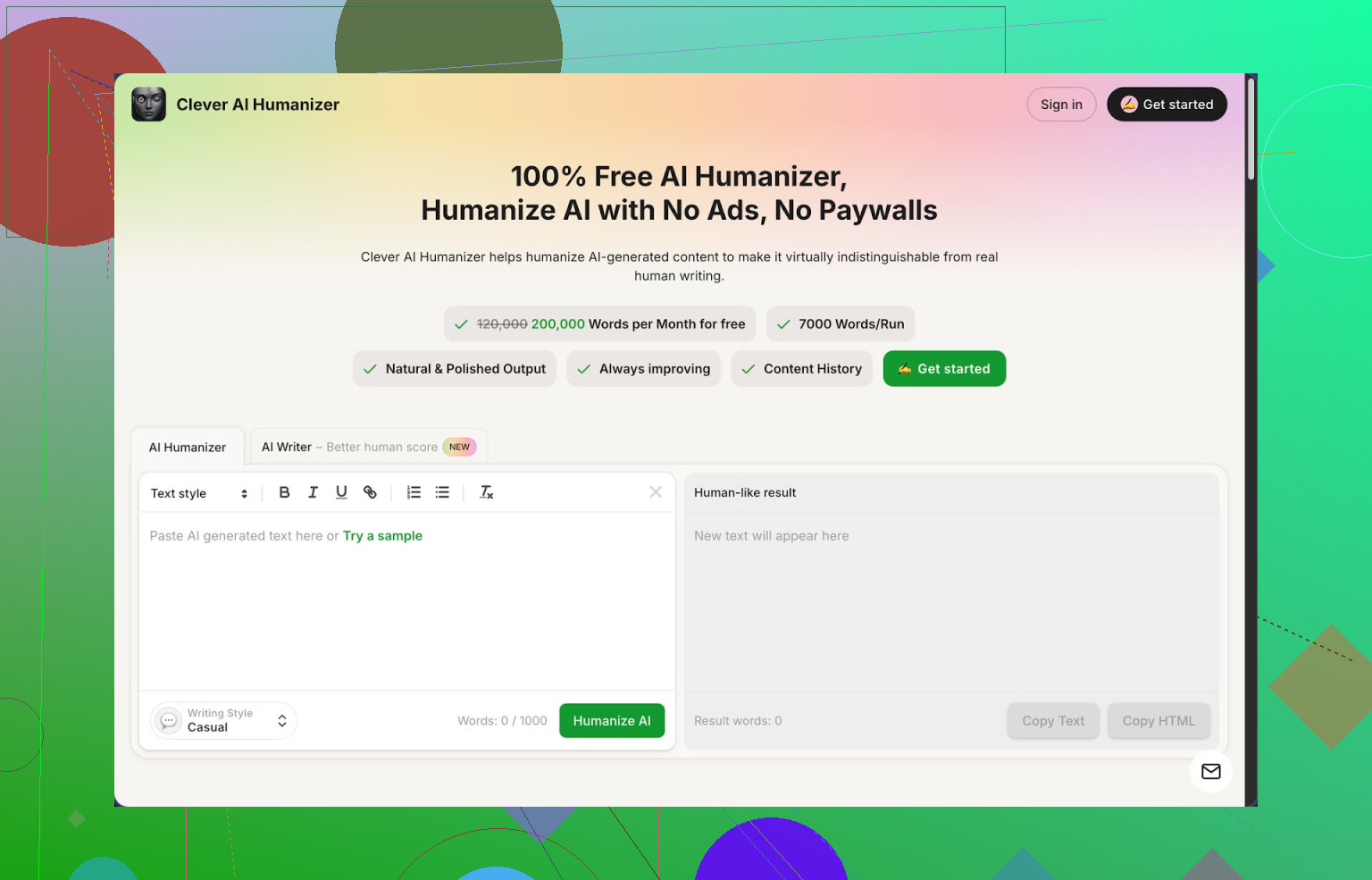1. Recensione di Clever AI Humanizer